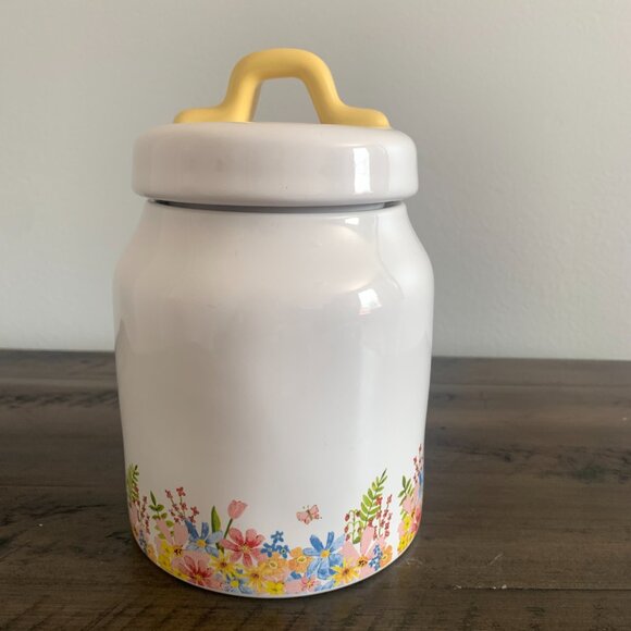 NEW RELEASE 2023 | Rae Dunn | Spring Floral 'SUGAR' Small Canister - Picture 2 of 7